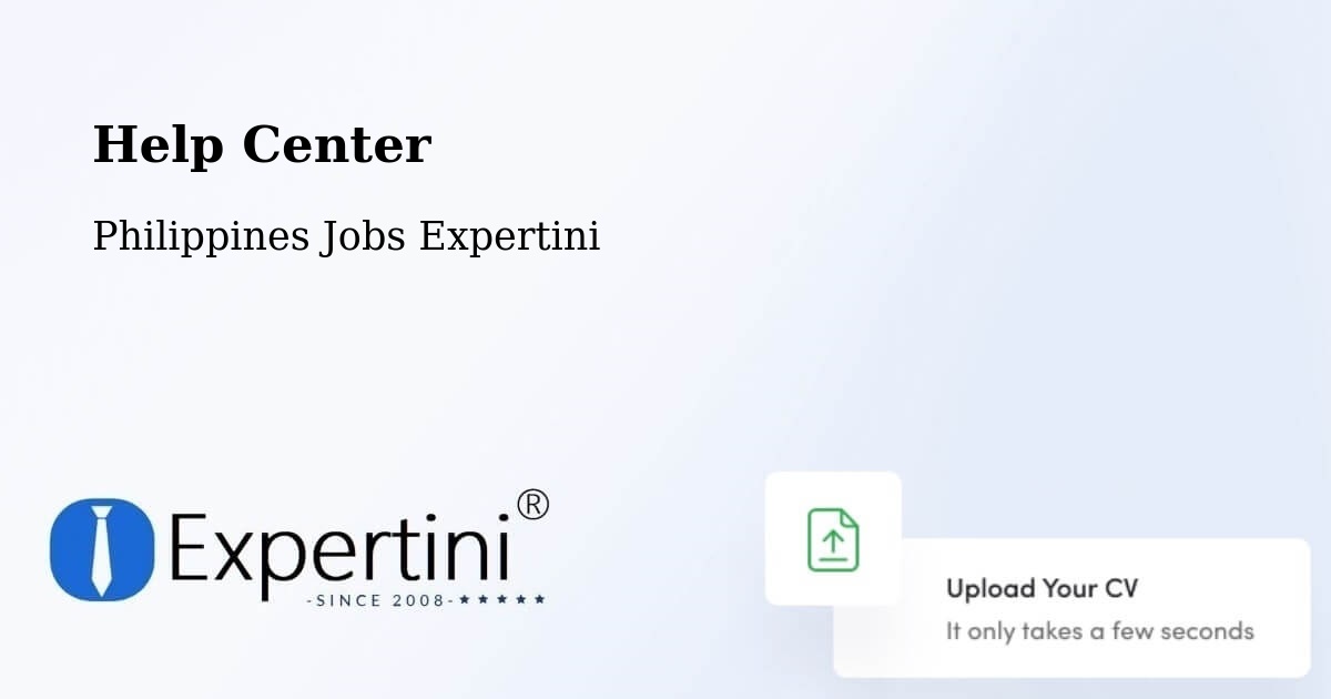 Help Center – Tanauan - Philippines Jobs Expertini